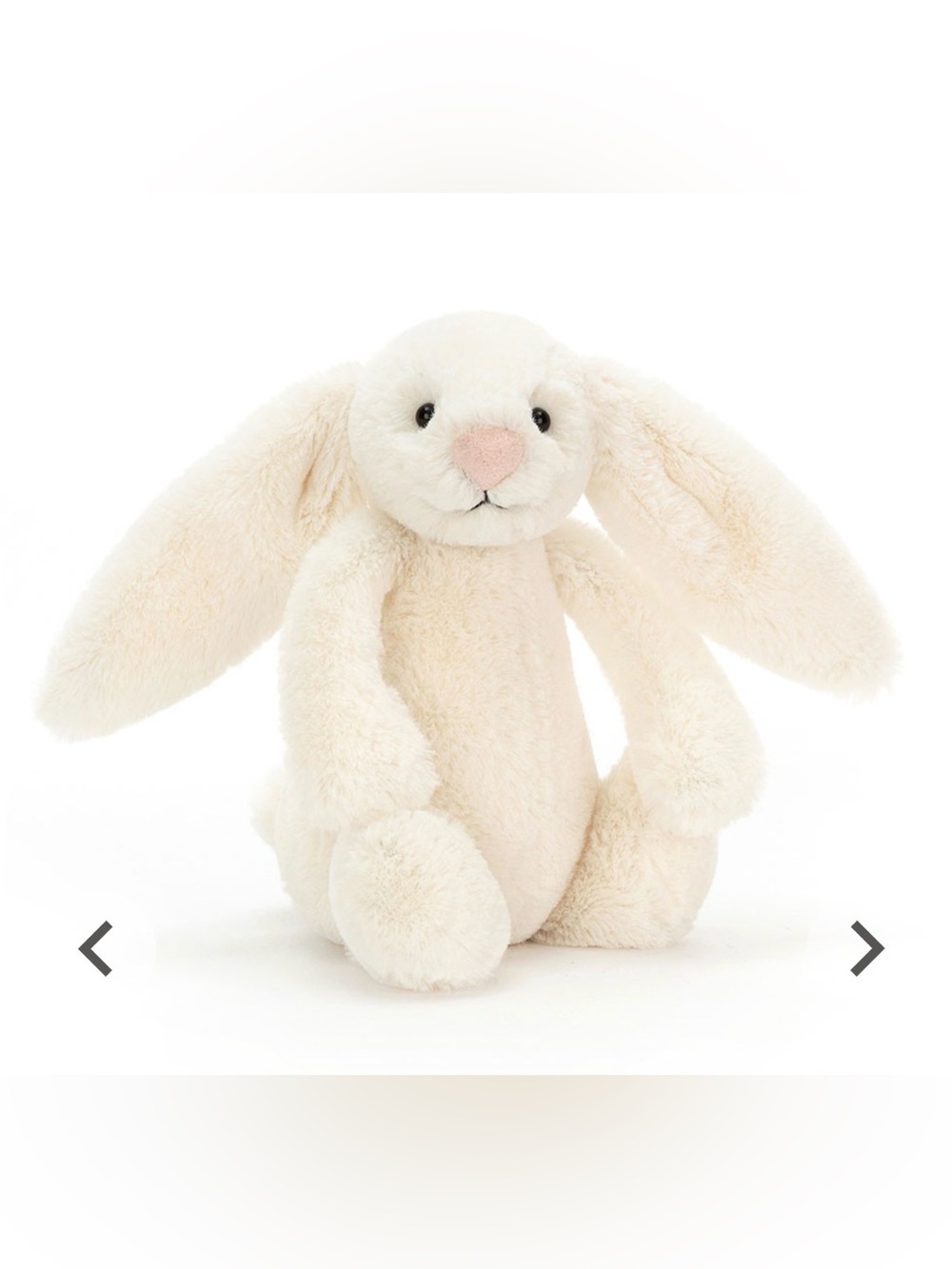 Jellycat Bashful Cream Bunny Small euc